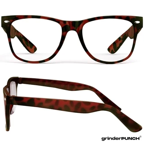 grinderPUNCH Blue Light Reading Glasses High Magnification Strong Reading Power Readers For Men Woman (2 Pack Black and Tortoise, 2.75, x) 3