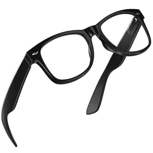 grinderPUNCH Blue Light Reading Glasses High Magnification Strong Reading Power Readers For Men Woman (Black, 4.0, x)