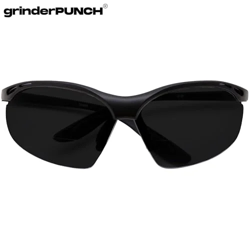 grinderPUNCH Full Lens Magnification Safety Glasses with Black Frame | Clear Lens | | Magnifying Reading Eyewear (Tinted +1.50 Diopter) 3