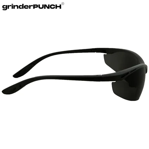 grinderPUNCH Full Lens Magnification Safety Glasses with Black Frame | Clear Lens | | Magnifying Reading Eyewear (Tinted +1.50 Diopter) 4