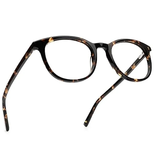 grinderPUNCH Reading Glasses Men Women Fashion Computer Readers Stylish Blue Light Blocking Glasses Gaming Eyeglasses (Whiskey Tortoise, 0.00, x)