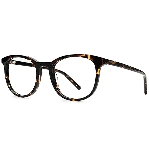grinderPUNCH Reading Glasses Men Women Fashion Computer Readers Stylish Blue Light Blocking Glasses Gaming Eyeglasses (Whiskey Tortoise, 0.00, x) 3