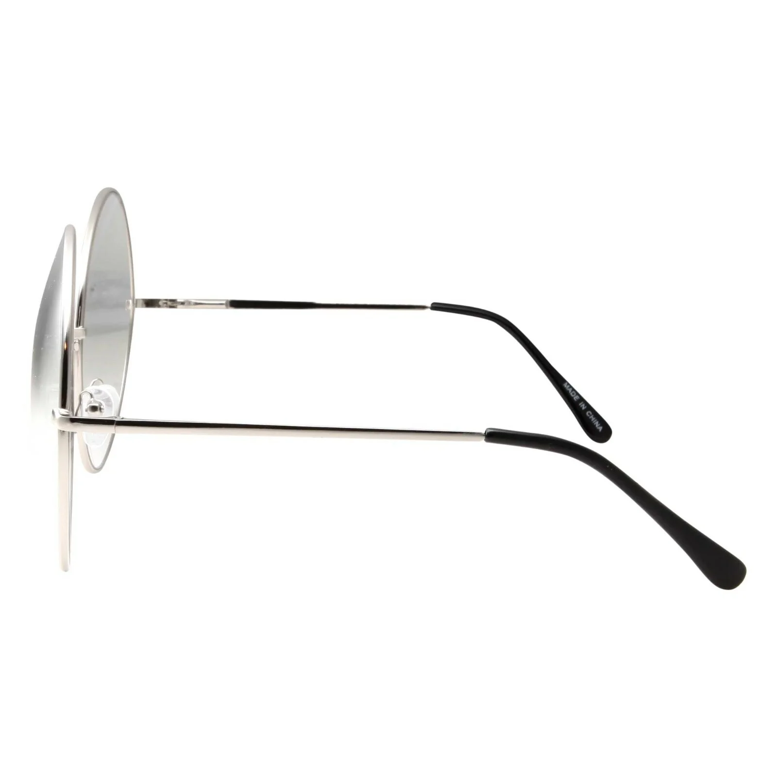 grinderPUNCH Super Sized Fashion Glasses Round Circle Frame with Clear Lens 2