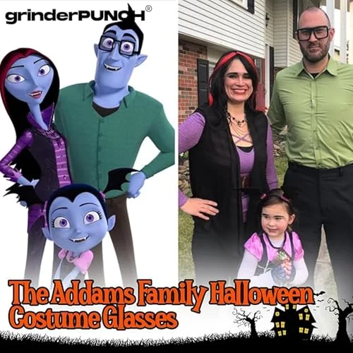 grinderPUNCH Thick Square Frame Clear Lens Glasses Eyeglasses Super Oversized Fashion and Costume 2 Pack - Matte Black 4