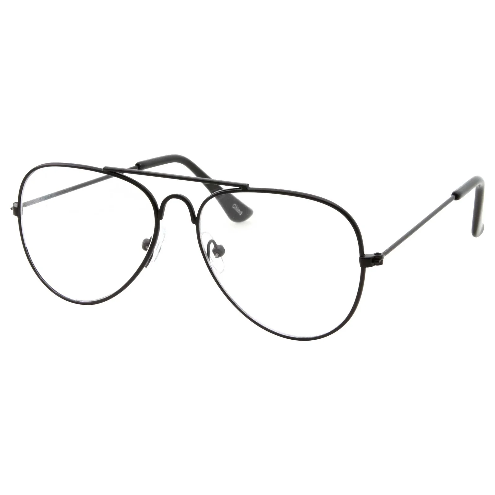 Kids Fake Black Eye Glasses Clear Lens Children