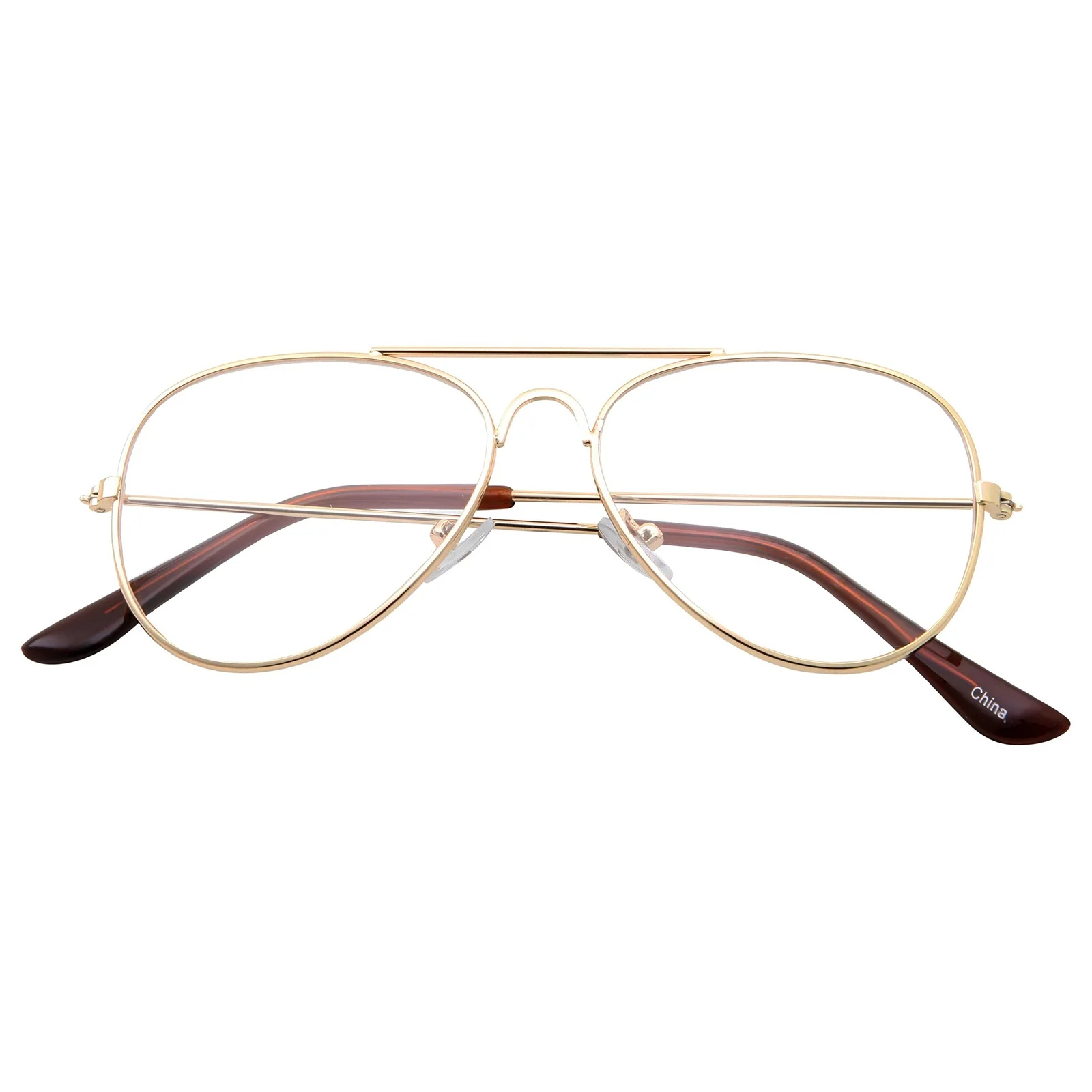 Kids Fake Gold Eye Glasses Clear Lens Children 3