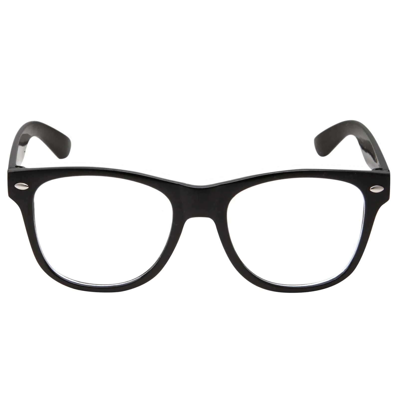Retro NERD Geek Oversized BLACK Framed Clear Lens Eye Glasses for Men Women 3
