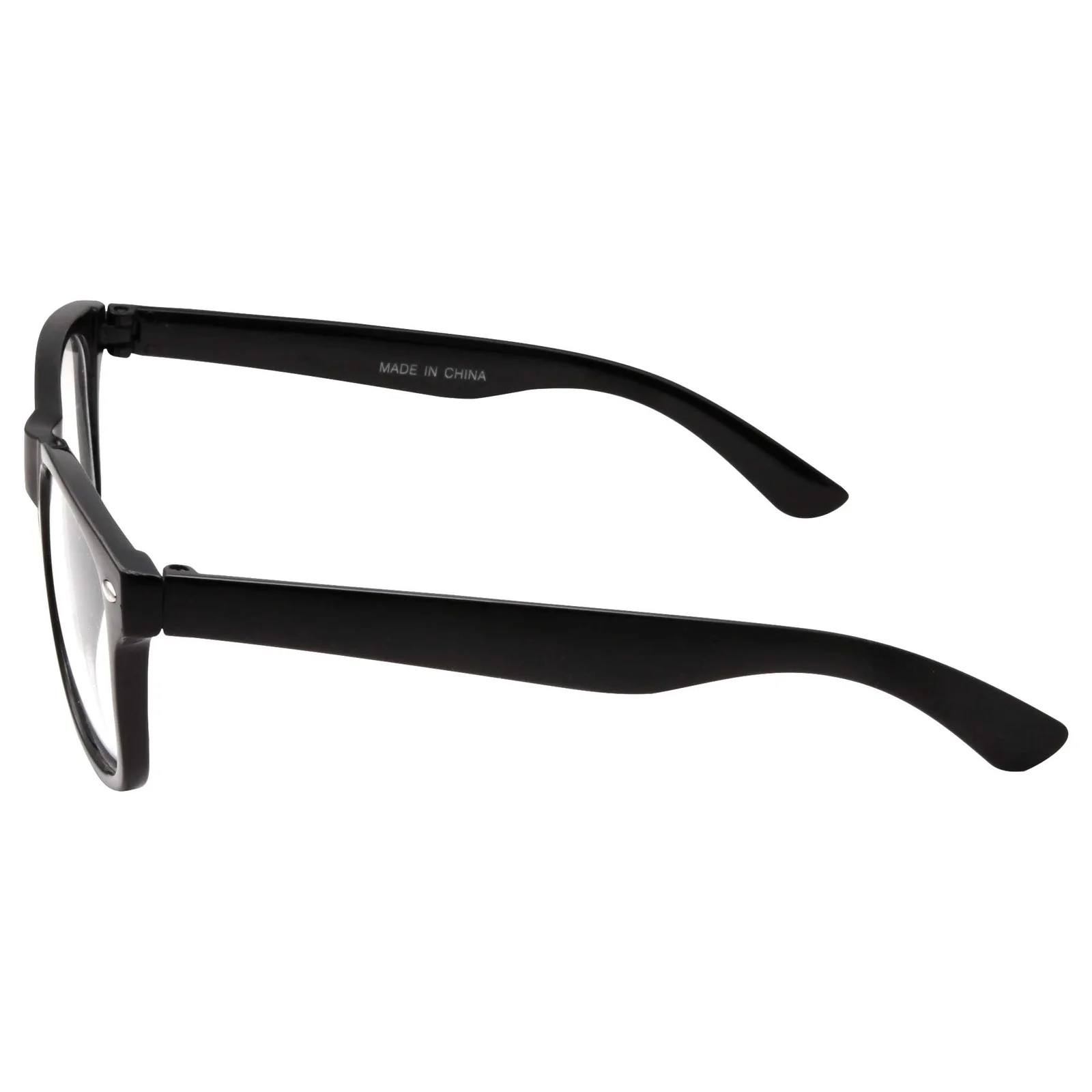 Retro NERD Geek Oversized BLACK Framed Clear Lens Eye Glasses for Men Women 4