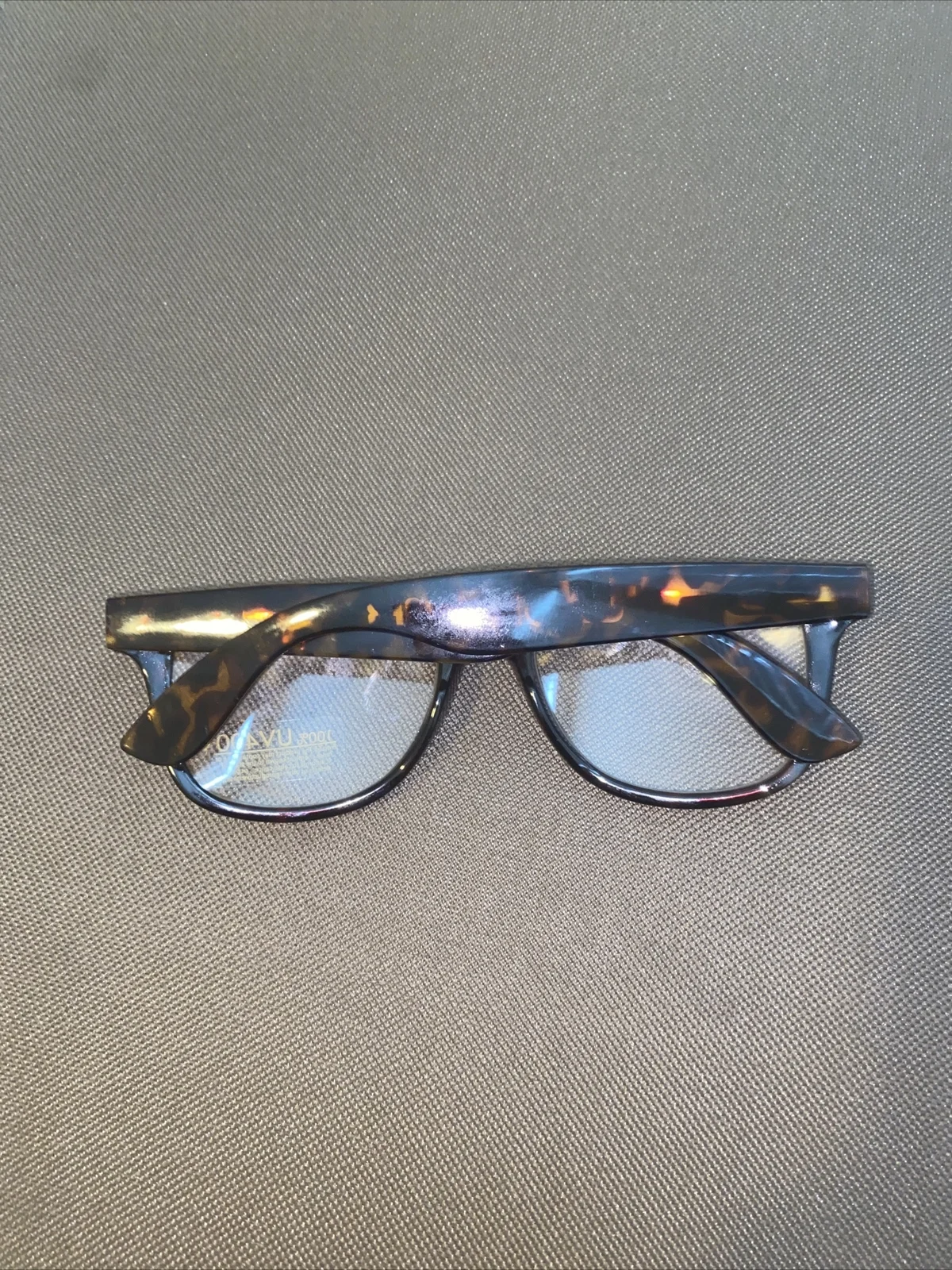 Unisex Brown Tortoise Shell Grinderpunch Retro Costume Nerd Eyeglasses UV400 4